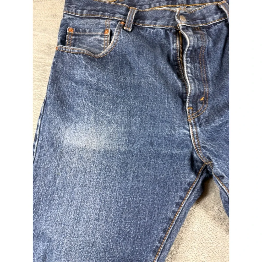 Vtg Levis 517 Boot Cut Jeans Mens 36x32 Blue Denim Red Tab